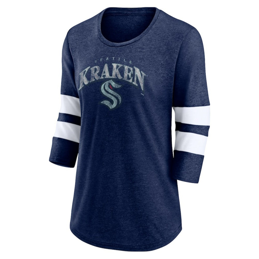 Seattle Kraken Fanatics Women's Special Edition 2.0 Barn Burner 3/4 Sleeve T-Shirt Online