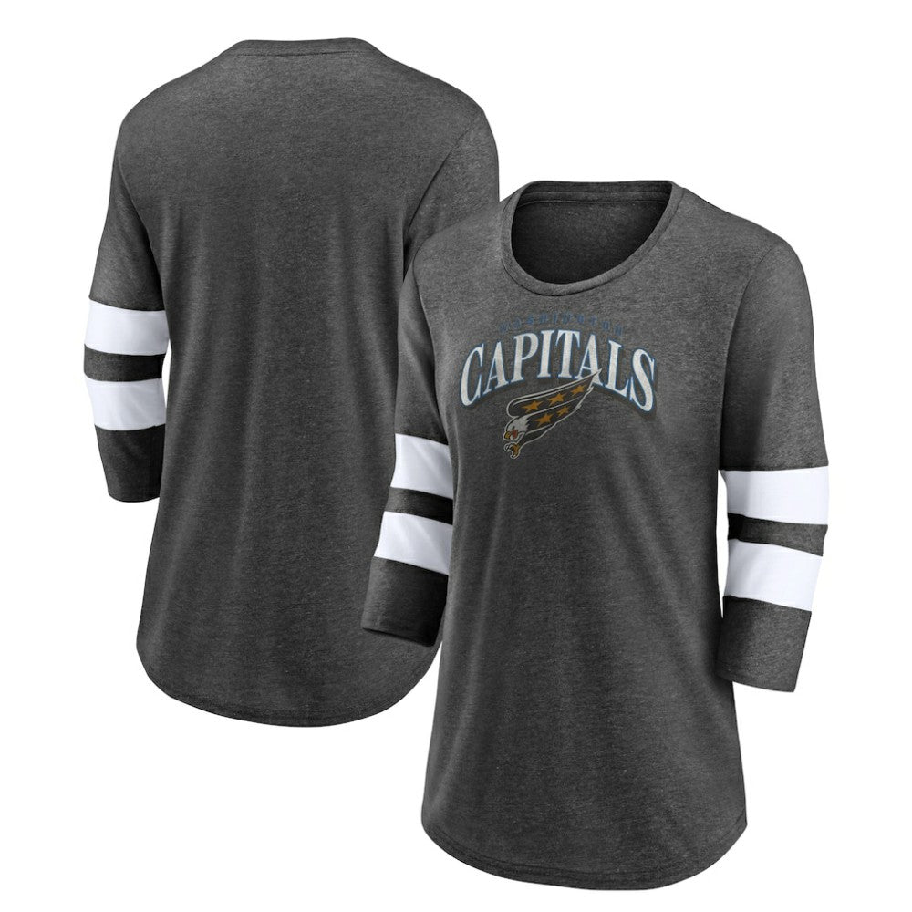 Washington Capitals Fanatics Women's Special Edition 2.0 Barn Burner 3/4 Sleeve T-Shirt Sale