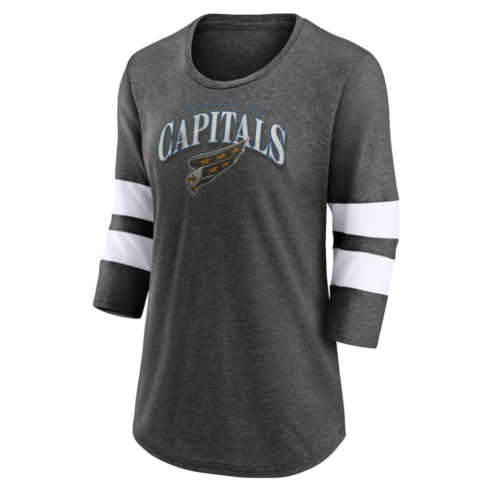 Washington Capitals Fanatics Women's Special Edition 2.0 Barn Burner 3/4 Sleeve T-Shirt Sale