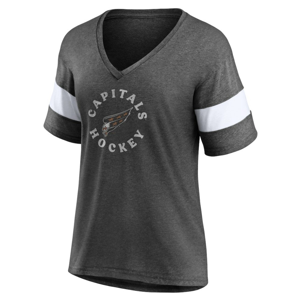 Washington Capitals Fanatics Women's Special Edition 2.0 Ring The Alarm V-Neck T-Shirt For Sale