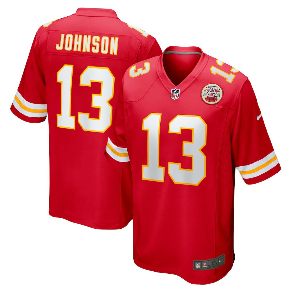 Kansas City Chiefs Nike Nazeeh Johnson  Game Player Jersey