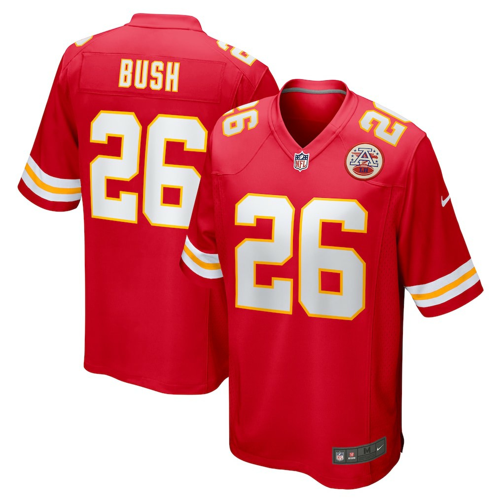 Kansas City Chiefs Nike Deon Bush  Game Player Jersey