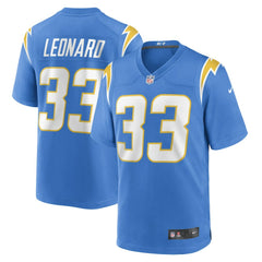Los Angeles Chargers Nike Deane Leonard  Game Player Jersey