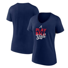 Atlanta Braves Women's Play Ball V-Neck T-Shirt | MLB US