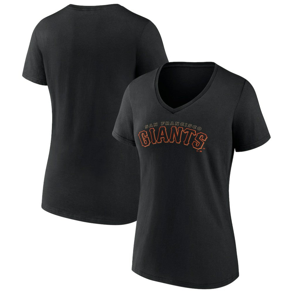San Francisco Giants Women's Giants Alternate Club Lettering V-Neck T-Shirt | MLB Discount