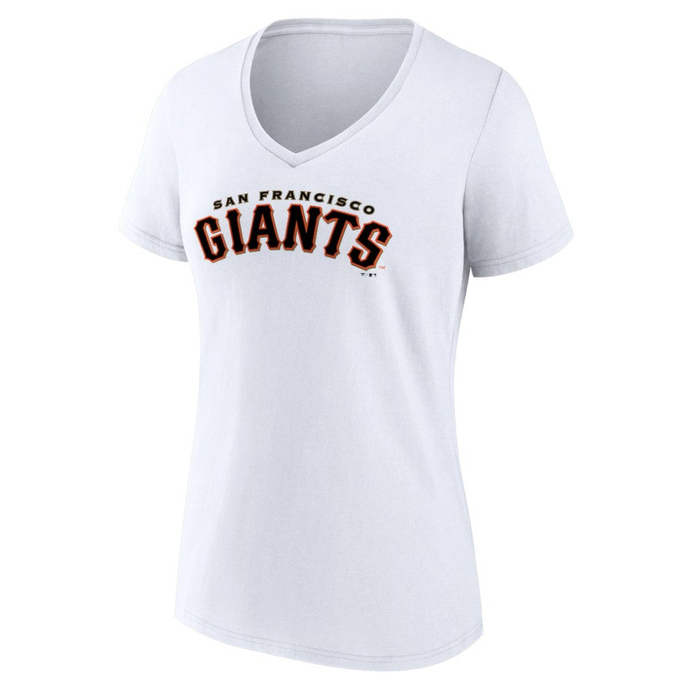 San Francisco Giants Women's Giants Alternate Club Lettering V-Neck T-Shirt | MLB US