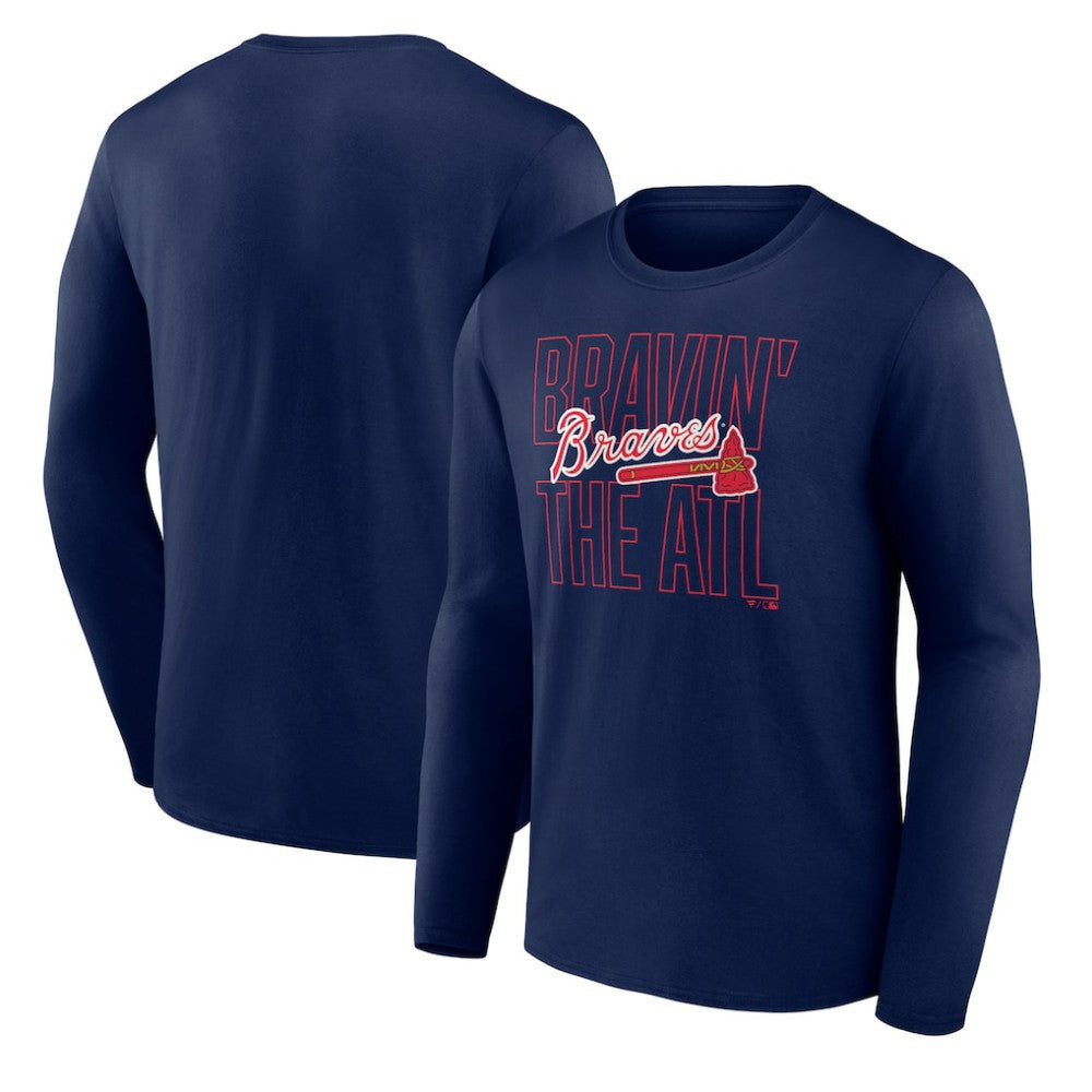 Atlanta Braves Pitch Out Long Sleeve T-Shirt | MLB Outlet