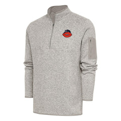 Chicago Bears  Antigua Throwback Fortune Quarter-Zip Pullover Jacket
