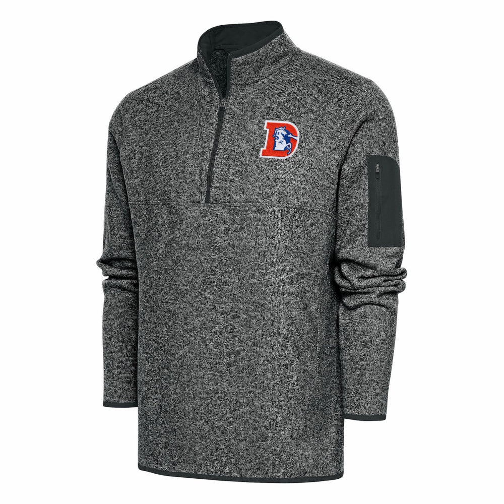 Denver Broncos  Antigua Throwback Fortune Quarter-Zip Pullover Jacket