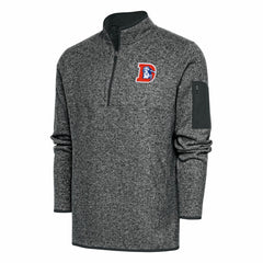 Denver Broncos  Antigua Throwback Fortune Quarter-Zip Pullover Jacket