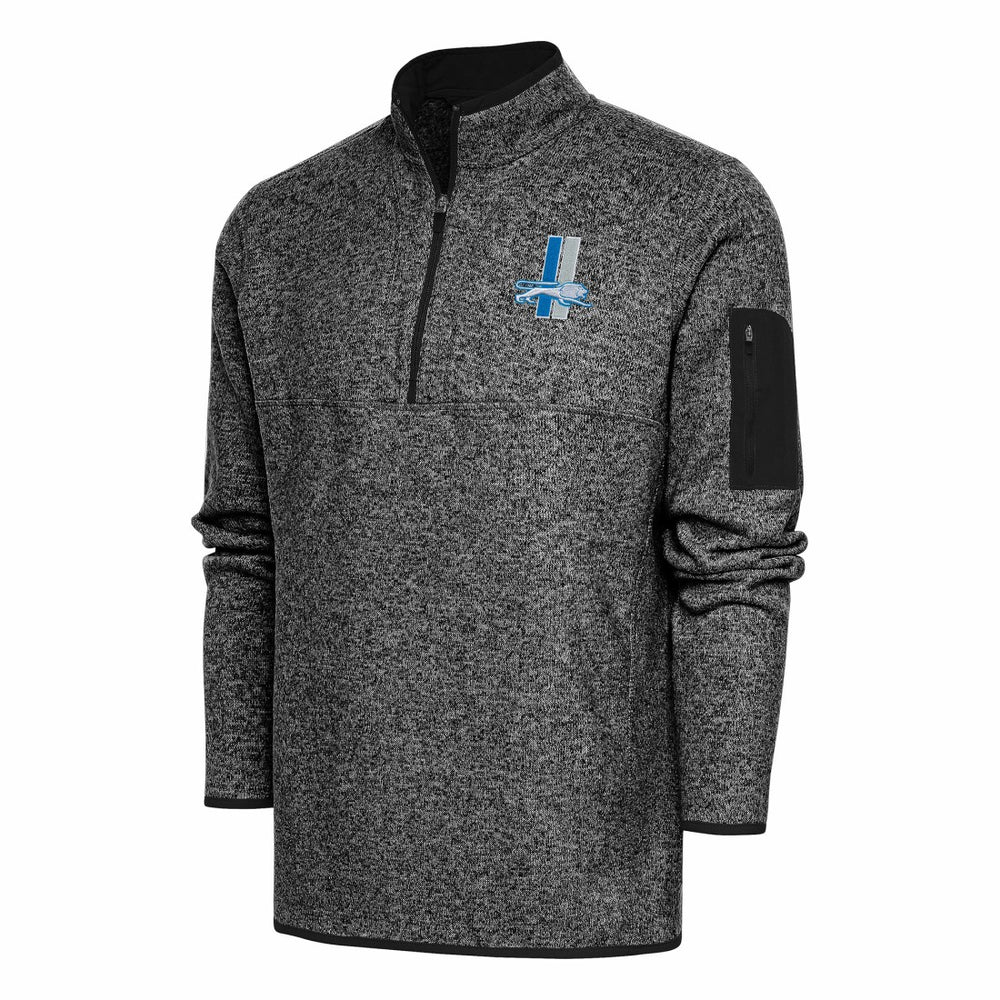 Detroit Lions  Antigua Throwback Fortune Quarter-Zip Pullover Jacket