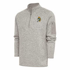 Green Bay Packers  Antigua Throwback Fortune Quarter-Zip Pullover Jacket