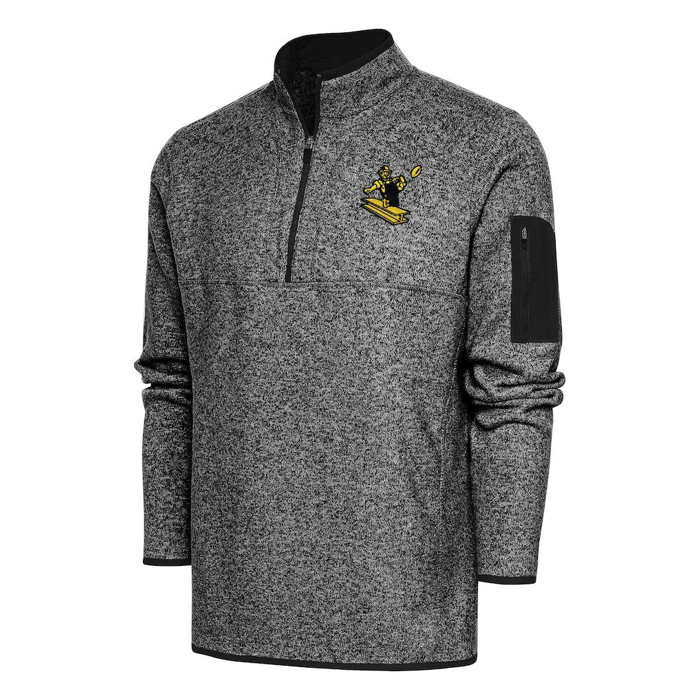 Pittsburgh Steelers  Antigua Throwback Fortune Quarter-Zip Pullover Jacket