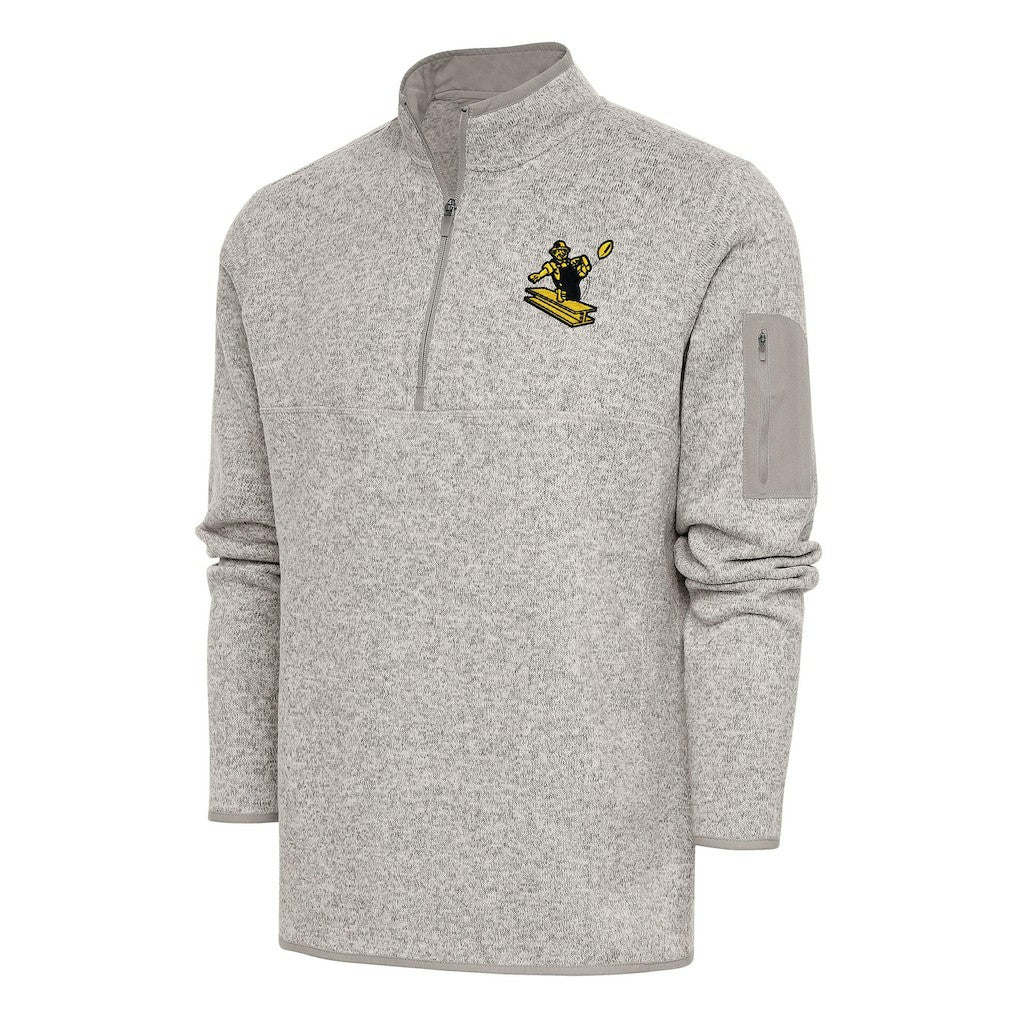 Pittsburgh Steelers  Antigua Throwback Fortune Quarter-Zip Pullover Jacket