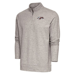 Cincinnati Bengals  Antigua Team Logo Throwback Gambit Quarter-Zip Pullover Top