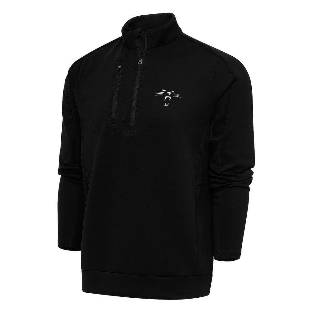 Carolina Panthers  Antigua Team Logo Throwback Generation Big & Tall Quarter-Zip Pullover Top