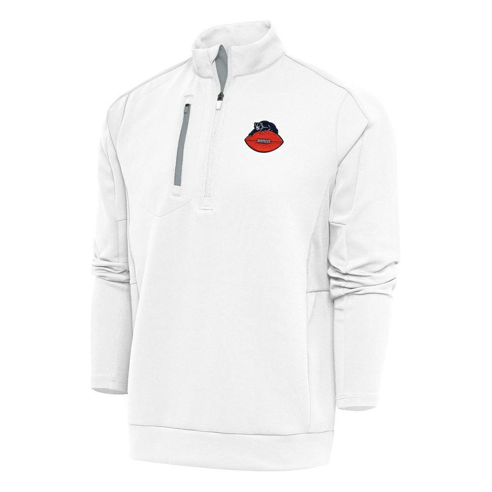 Chicago Bears  Antigua Team Logo Throwback Generation Quarter-Zip Pullover Top