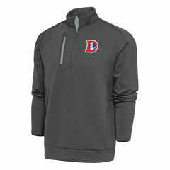 Denver Broncos  Antigua Team Logo Throwback Generation Quarter-Zip Pullover Top