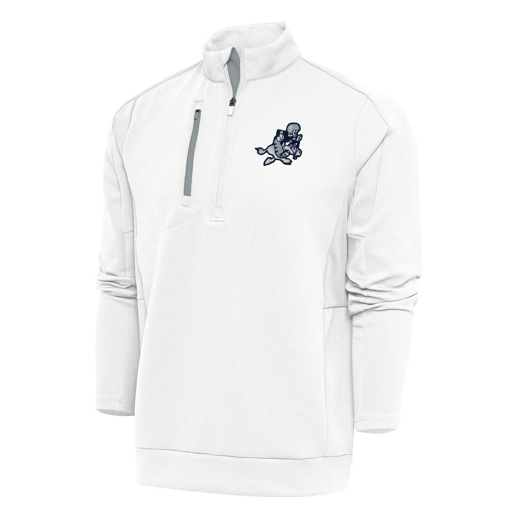 Dallas Cowboys  Antigua Team Logo Throwback Generation Quarter-Zip Pullover Top