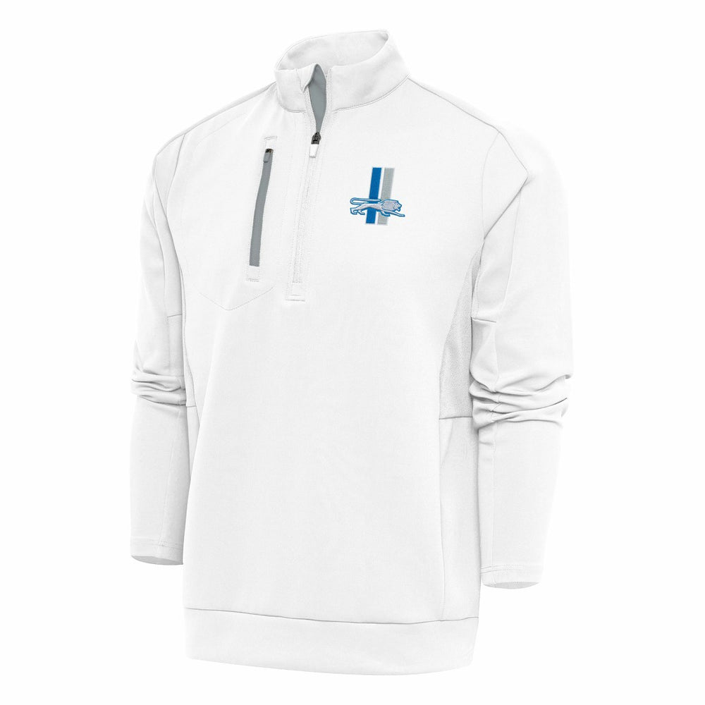Detroit Lions  Antigua Team Logo Throwback Generation Quarter-Zip Pullover Top