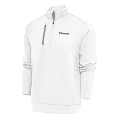 Minnesota Vikings  Antigua Team Logo Throwback Generation Quarter-Zip Pullover Top