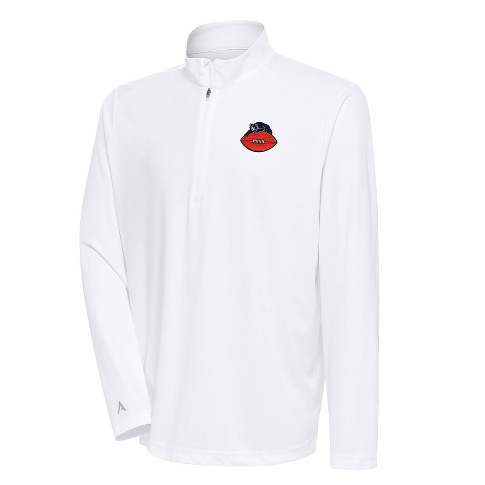 Chicago Bears  Antigua Team Logo Throwback Tribute Quarter-Zip Pullover Top