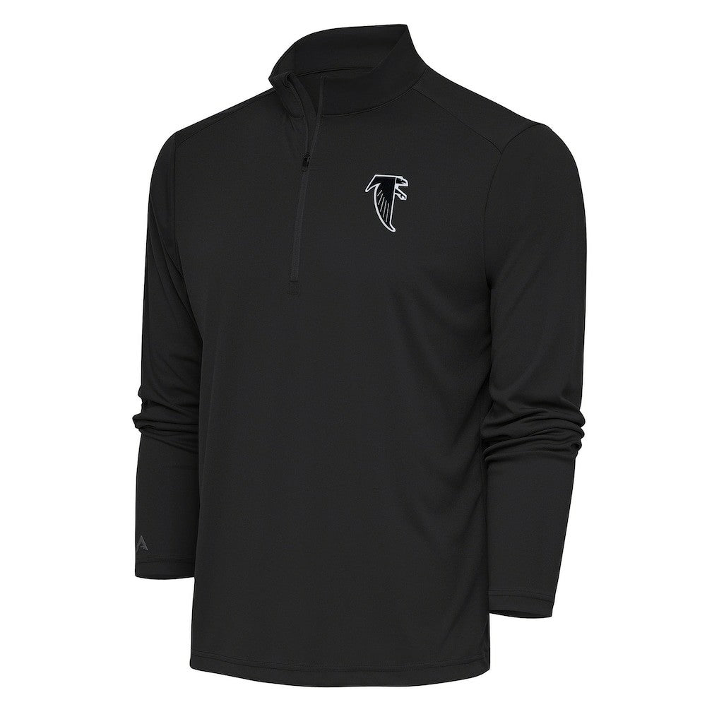 Atlanta Falcons  Antigua Team Logo Throwback Tribute Quarter-Zip Pullover Top