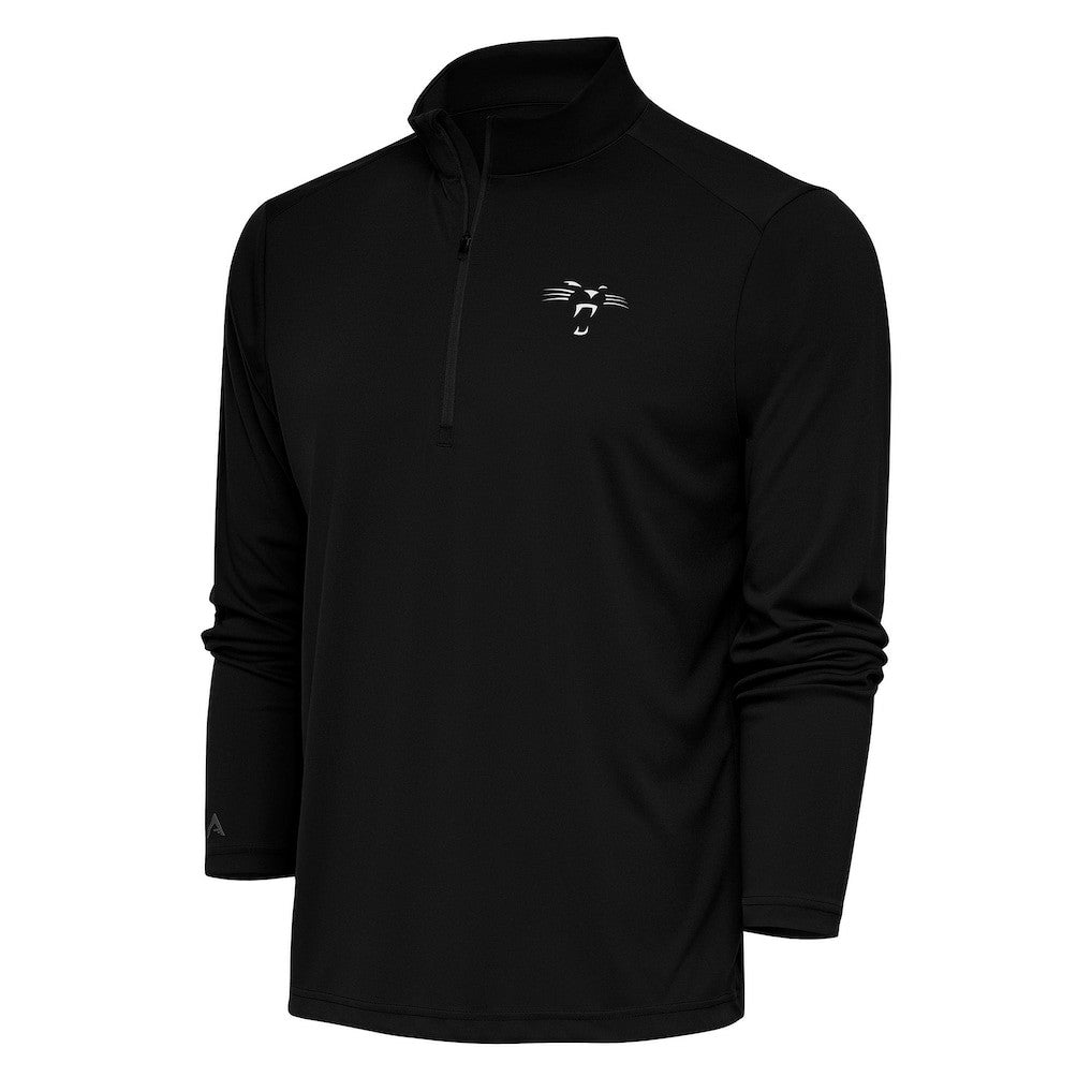 Carolina Panthers  Antigua Team Logo Throwback Tribute Quarter-Zip Pullover Top