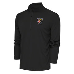 Baltimore Ravens  Antigua Team Logo Throwback Tribute Quarter-Zip Pullover Top