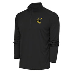 Pittsburgh Steelers  Antigua Team Logo Throwback Tribute Quarter-Zip Pullover Top