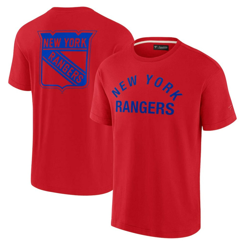 New York Rangers Fanatics Unisex Elements Super Soft Short Sleeve T-Shirt Outlet