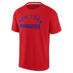 New York Rangers Fanatics Unisex Elements Super Soft Short Sleeve T-Shirt Outlet