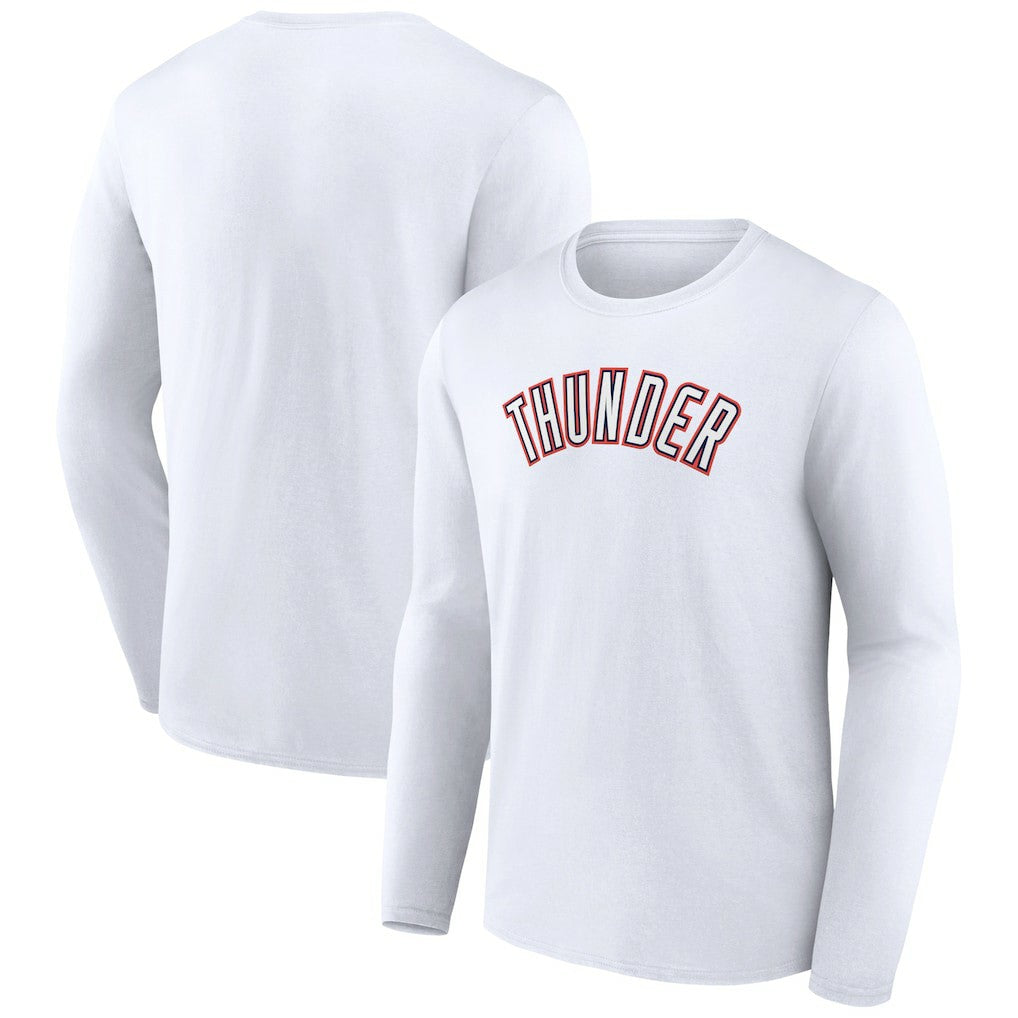 Oklahoma City Thunder Alternate Logo Long Sleeve T-Shirt For Sale