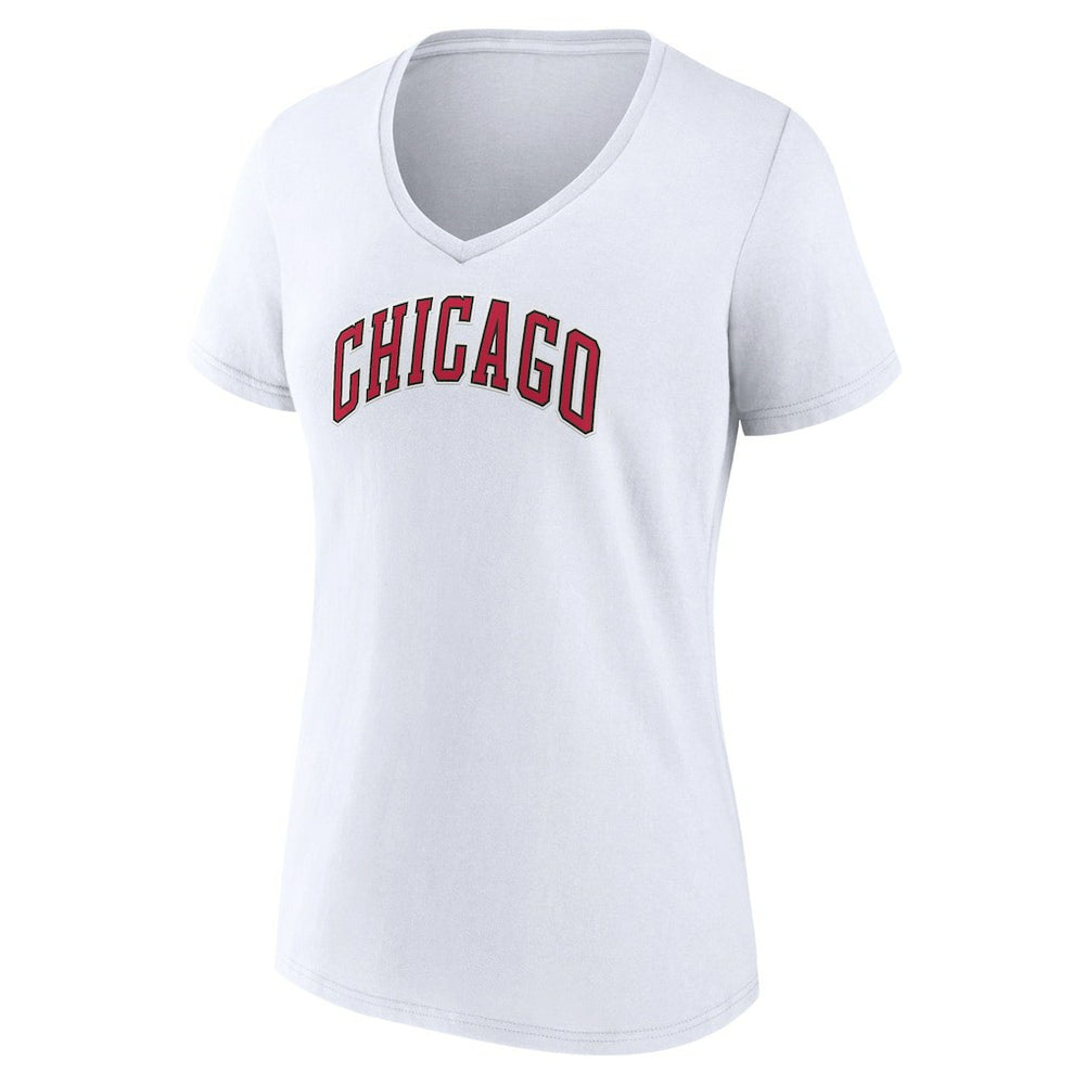Chicago Bulls Women's Alternate Logo V-Neck T-Shirt sale Discount