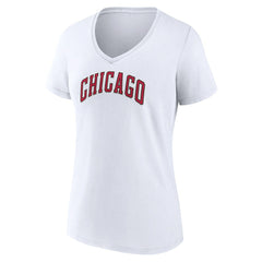Chicago Bulls Women's Alternate Logo V-Neck T-Shirt sale Discount
