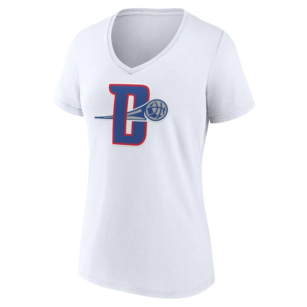 Detroit Pistons Women's Alternate Logo V-Neck T-Shirt sale Online
