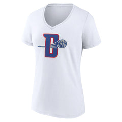 Detroit Pistons Women's Alternate Logo V-Neck T-Shirt sale Online