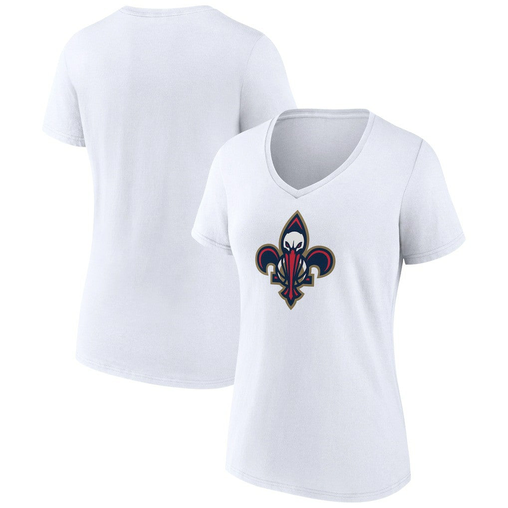 New Orleans Pelicans Women's Alternate Logo V-Neck T-Shirt Outlet