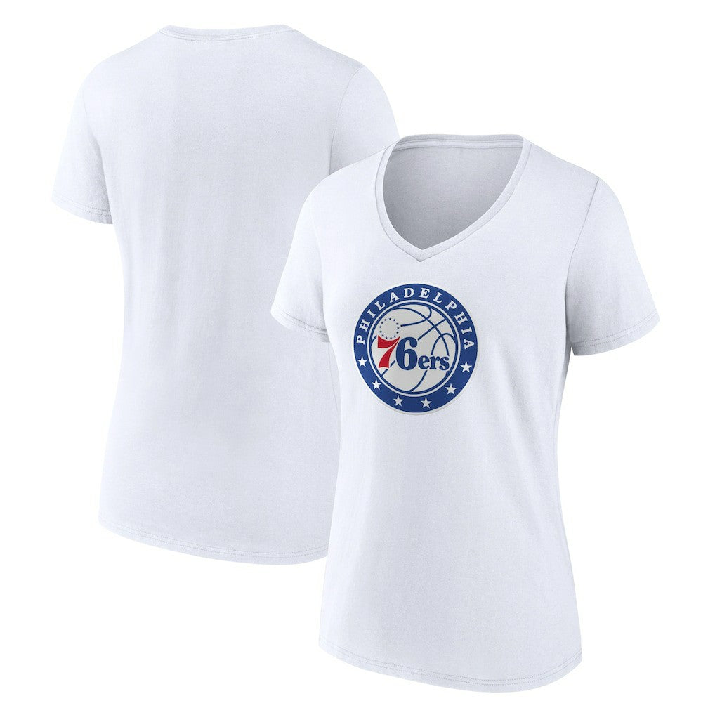Philadelphia 76ers Women's Alternate Logo V-Neck T-Shirt Outlet