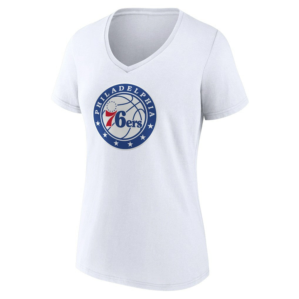 Philadelphia 76ers Women's Alternate Logo V-Neck T-Shirt Outlet