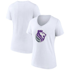 Sacramento Kings Women's Alternate Logo V-Neck T-Shirt On Sale