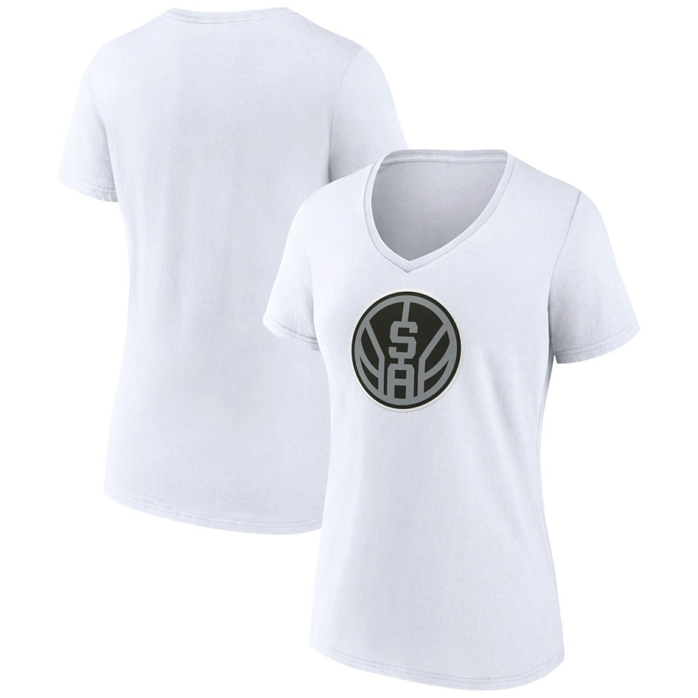 San Antonio Spurs Women's Alternate Logo V-Neck T-Shirt On Sale