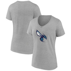 Charlotte Hornets Women's Alternate Logo V-Neck T-Shirt Discount