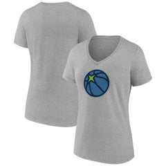 Minnesota Timberwolves Women's Alternate Logo V-Neck T-Shirt New