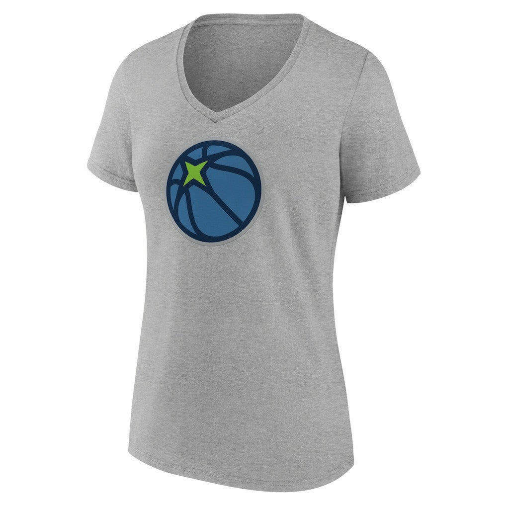 Minnesota Timberwolves Women's Alternate Logo V-Neck T-Shirt New