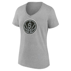 San Antonio Spurs Women's Alternate Logo V-Neck T-Shirt On Sale
