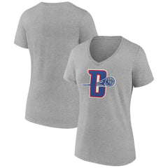 Detroit Pistons Women's Alternate Logo V-Neck T-Shirt sale Outlet