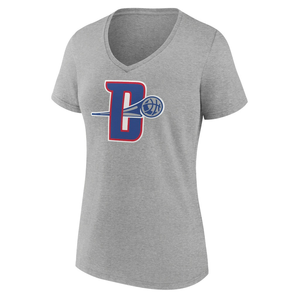 Detroit Pistons Women's Alternate Logo V-Neck T-Shirt sale Outlet