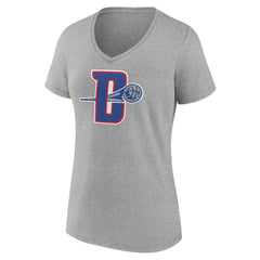 Detroit Pistons Women's Alternate Logo V-Neck T-Shirt sale Outlet
