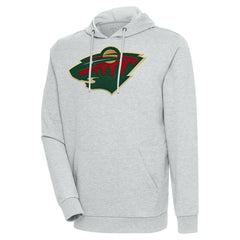 Minnesota Wild Antigua Logo Action Chenille Pullover Hoodie Discount